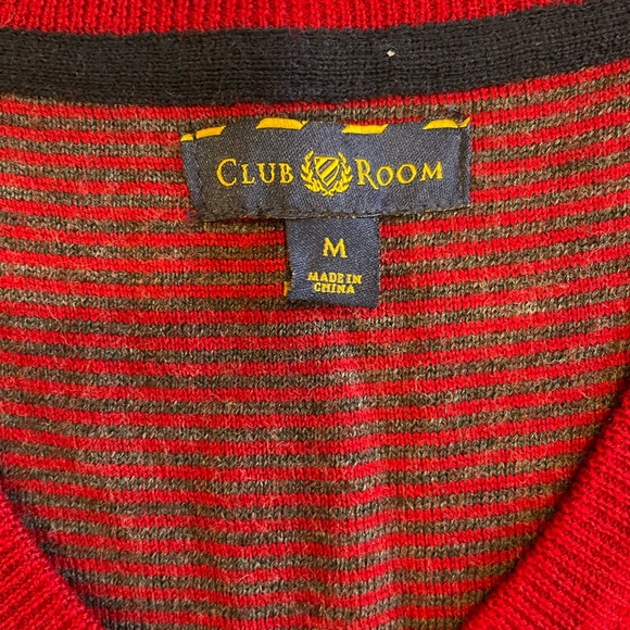Club Room — Merino wool V neck sweater - Picture 3 of 3